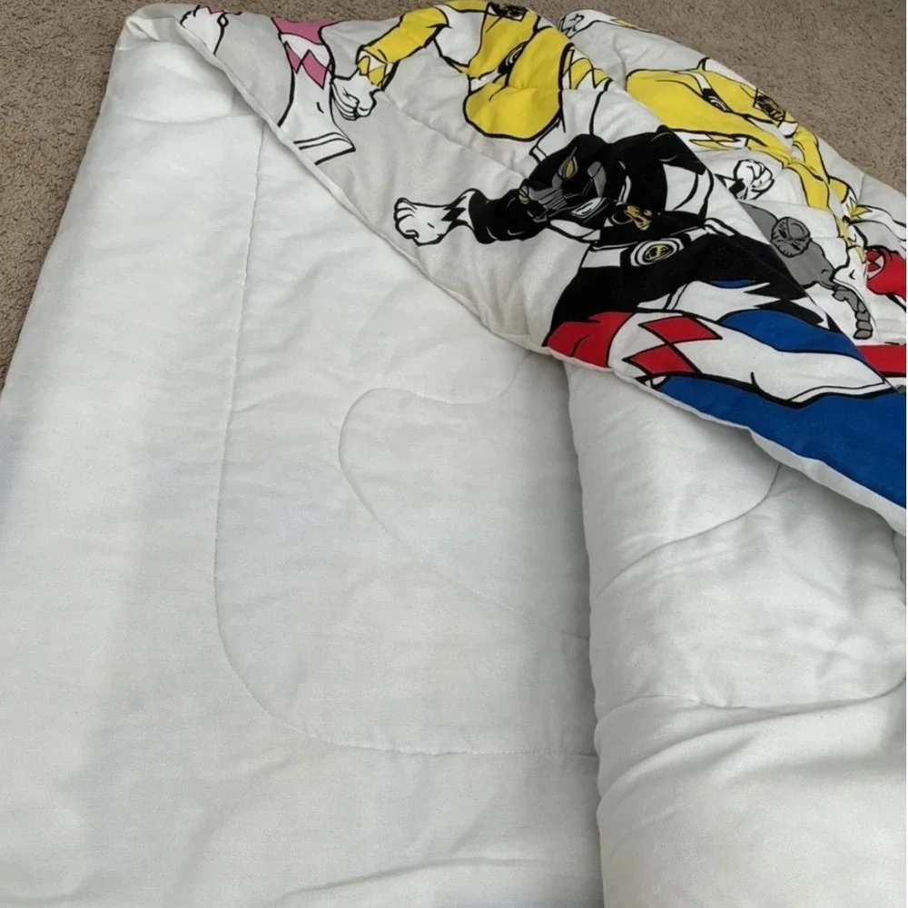 Vintage 1994 Mighty Morphin Power Rangers Twin Comforter Saban Retro Bedding